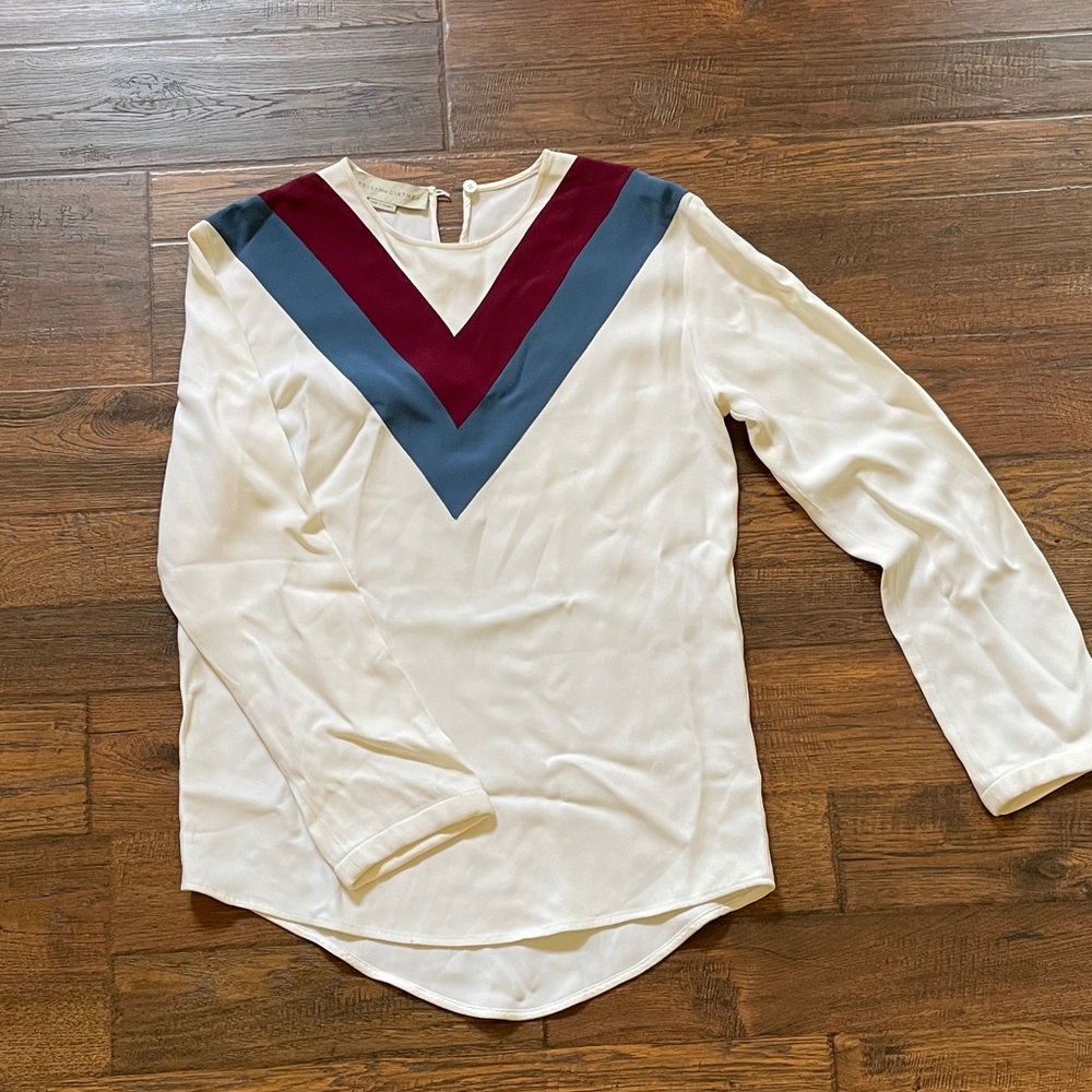 Stella McCartney chevron blouse